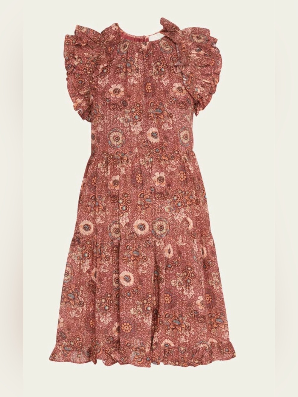 Ulla Johnson Adele Flutter-Sleeve Dress Size: 6